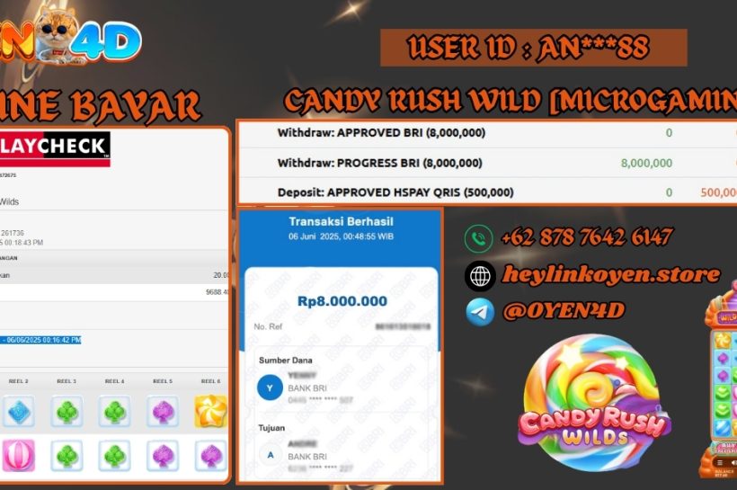 OYEN4D-BUKTI-JP-PEMAIN-CANDY-RUSH-WILD-MICROGAMING