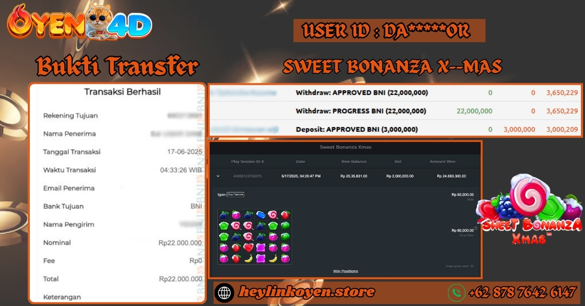OYEN4D-BUKTI-JP-PEMAIN-SWEET-BONANZA-X-MAS-PRAGMATIC-PLAY