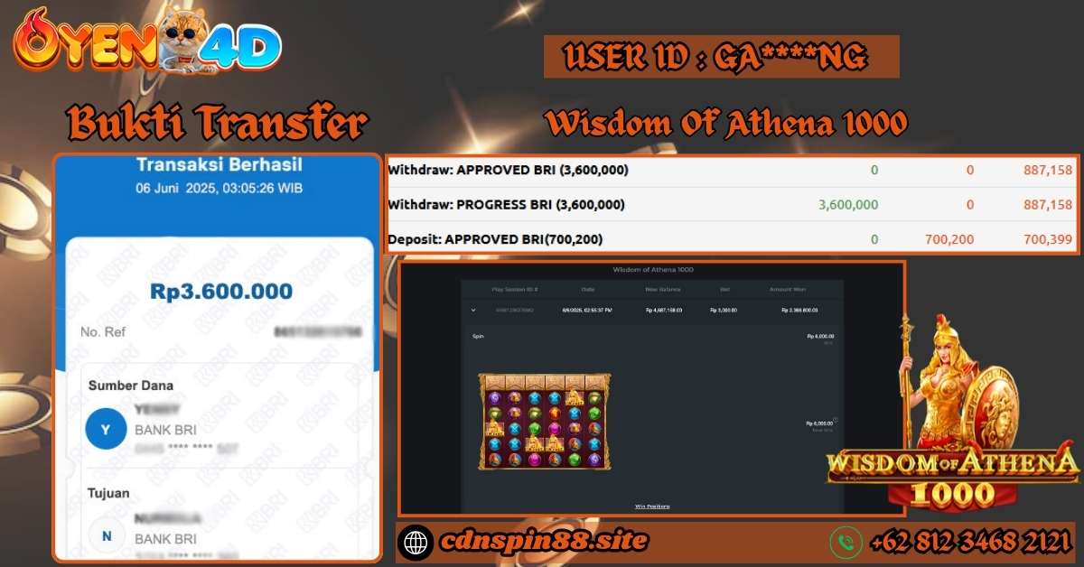 OYEN4D-BUKTI-JP-PEMAIN-WISDOM-OF-ATHENA-1000-PRAGMATIC-PLAY