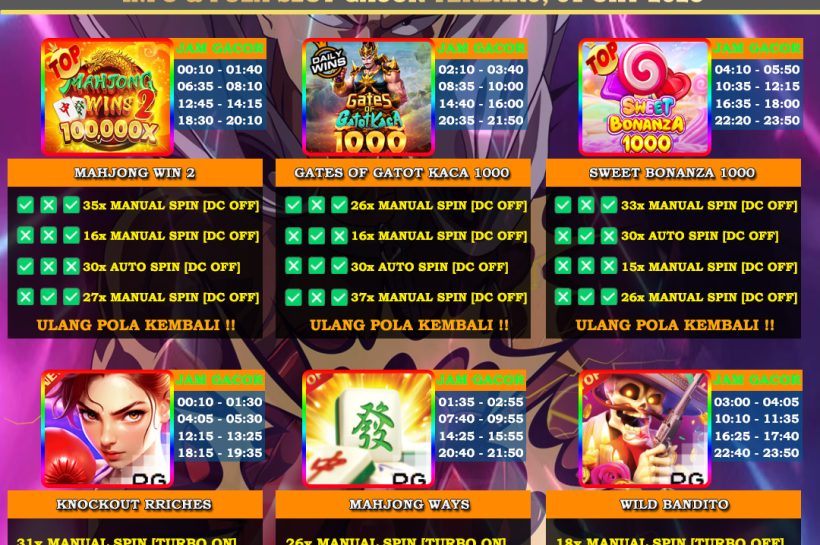 Info Slot Gacor Mudah Menang 01 Oktober 2025 INFO-&-POLA-SLOT-GACOR-OYEN4D-TERBARU-01-OKT-2025