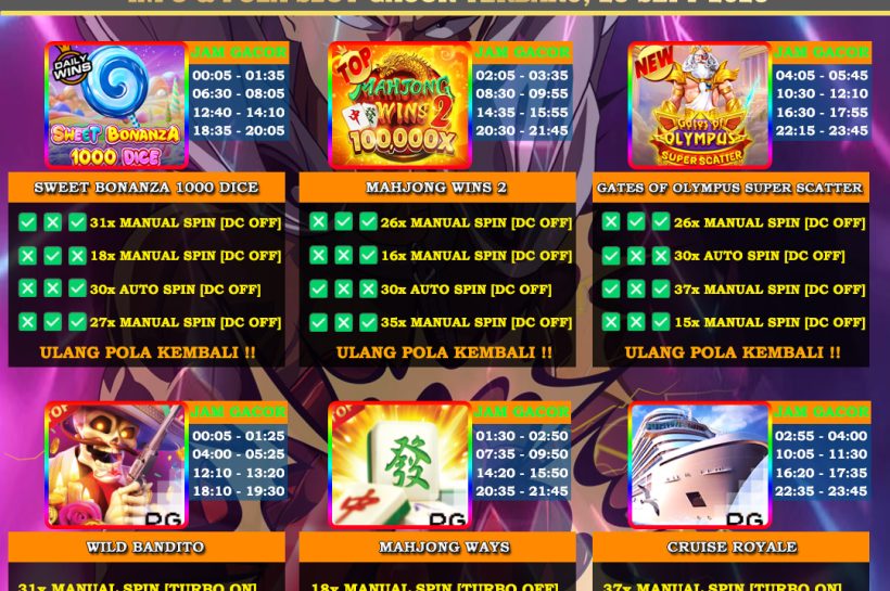 Info Slot Gacor Mudah Menang 23 September 2025 INFO-&-POLA-SLOT-GACOR-OYEN4D-TERBARU-23-SEPT-2025