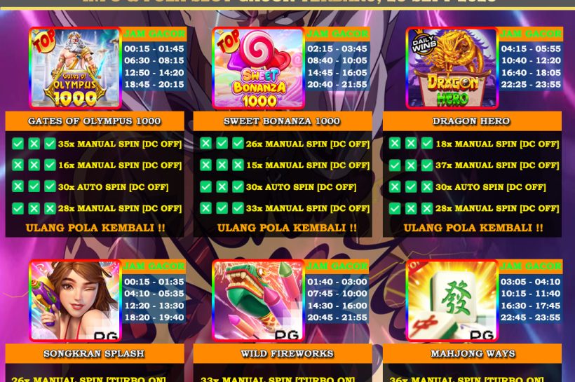 Info Slot Gacor Mudah Menang 25 September 2025 INFO-&-POLA-SLOT-GACOR-OYEN4D-TERBARU-25-SEPT-2025