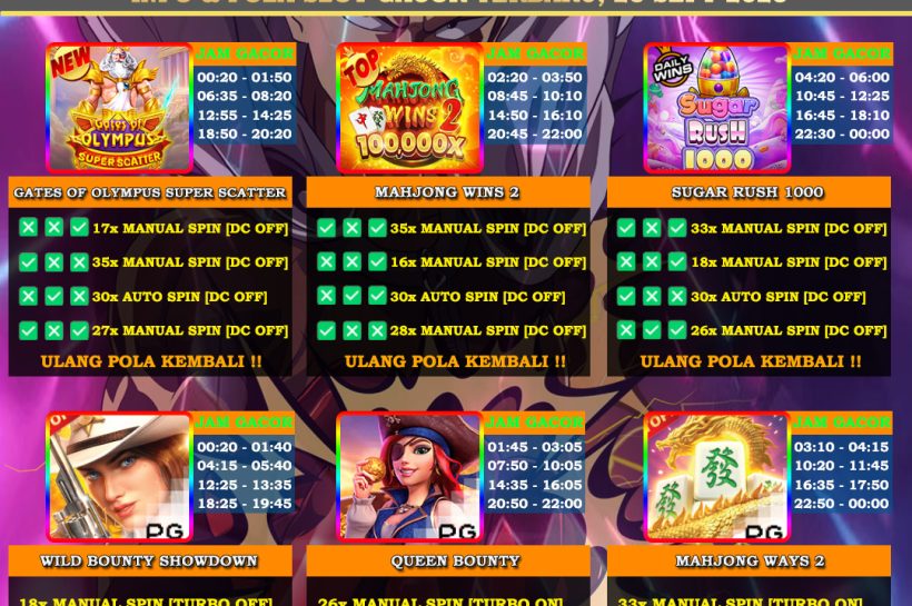Info Slot Gacor Mudah Menang 26 September 2025 INFO-&-POLA-SLOT-GACOR-OYEN4D-TERBARU-26-SEPT-2025