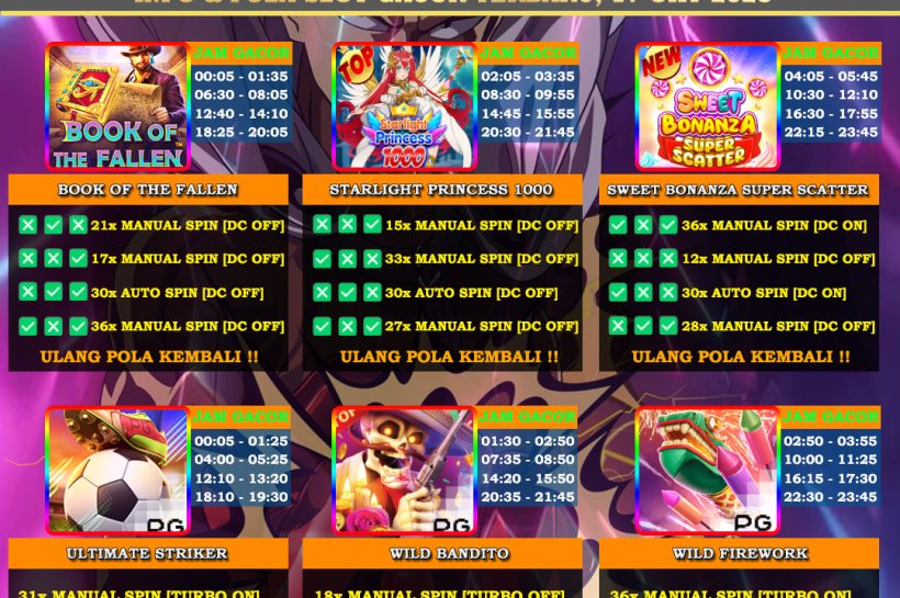 Info Slot Gacor Mudah Menang 17 Oktober 2025 INFO-&-POLA-SLOT-GACOR-OYEN4D-TERBARU-17-OKT-2025