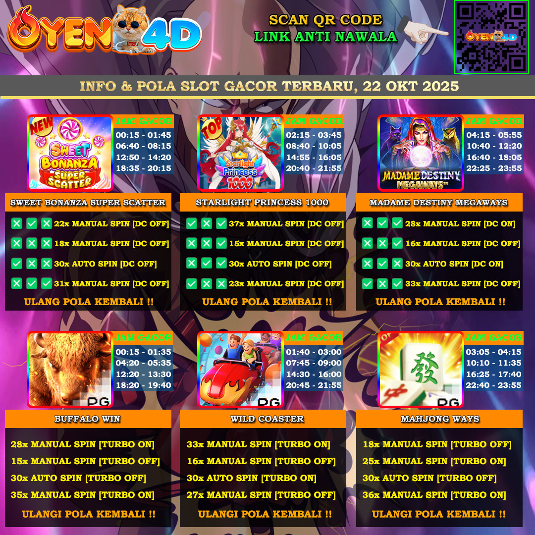 INFO-&-POLA-SLOT-GACOR-OYEN4D-TERBARU-22-OKT-2025