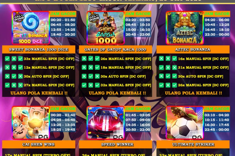Info Slot Gacor Mudah Menang 23 Oktober 2025 INFO-&-POLA-SLOT-GACOR-OYEN4D-TERBARU-23-OKT-2025